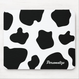 Cow hide pattern mouse pad   Funny animal print