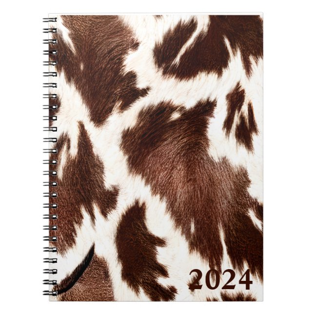 Cow Hide Print  Notebook (Front)