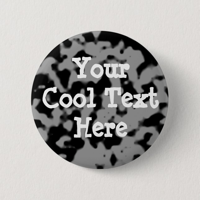 Cow Hide - Template 2 Inch Round Button (Front)