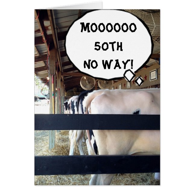 COW IF I WAS A GOAT I'D SAY YOU ARE KIDDING 5Oth? (Front)