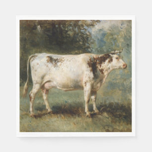 Cow in a Rural Landscape (Farm Animal) Napkin
