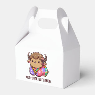 Cow in Elegance in Highland Favor Box