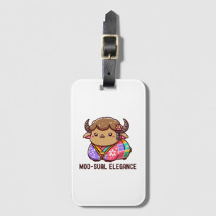 Cow in Elegance in Highland Luggage Tag