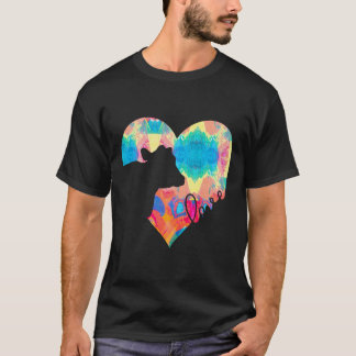 Cow In Heart Cows Love Painting T-Shirt
