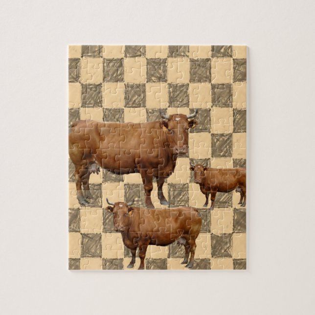 Cow Jigsaw Puzzle (Vertical)