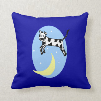 Cow Jumped Over the Moon Nursery Pillow for Boy