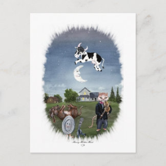 COW JUMPED OVER THE MOON POSTCARD