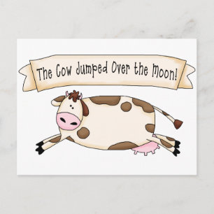 Cow Jumped Over the Moon Postcard