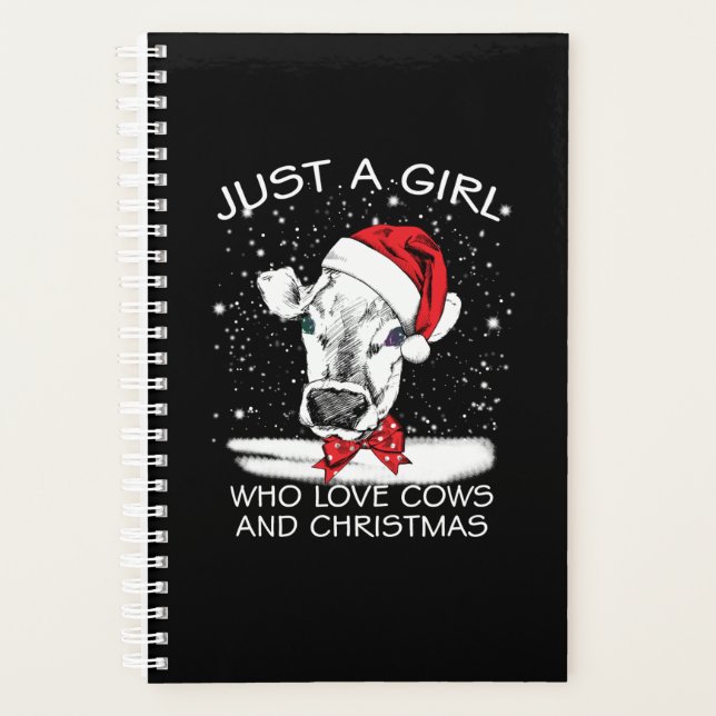 Cow | Just A Girl Who Love Cows And Christmas (Devant)