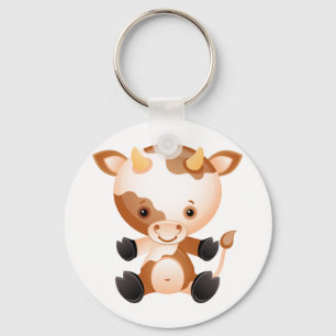Cow Keychain