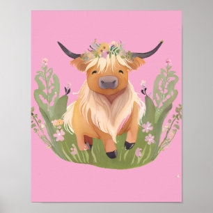 Cow kisses and country wishes poster