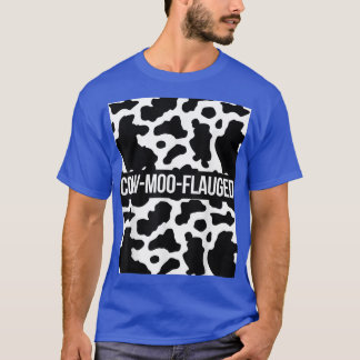 Cow Lover Cattle Farmer CowMooFlauged Pattern Co T-Shirt