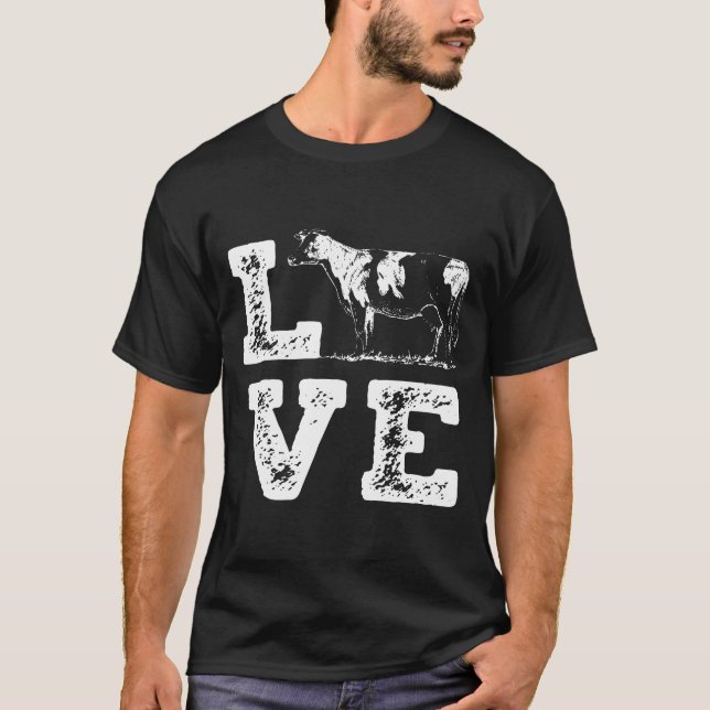 Cow Lover Cow Apparel Cow Premium T-Shirt (Front)