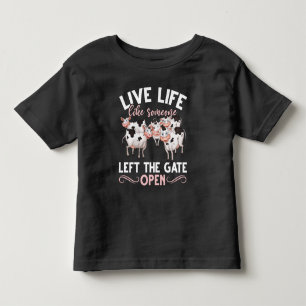 Cow Lover Farm Animal Humour Heifer Farming Joke Toddler T-shirt