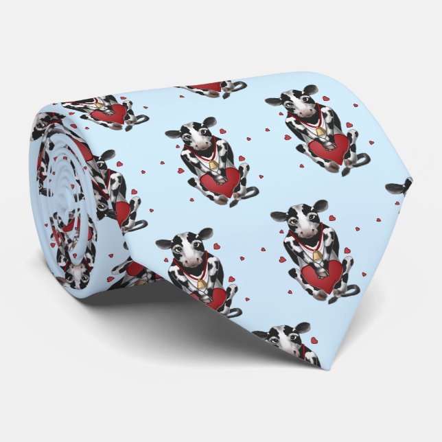 Cow Lover  Neck Tie (Rolled)