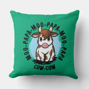 Cow Lover Throw Pillow