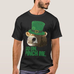 Cow Lovers Sarcastic St Patricks Day Leprechaun Co T-Shirt