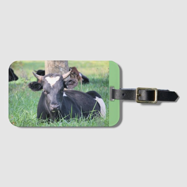 Cow Luggage Tag (Front Horizontal)