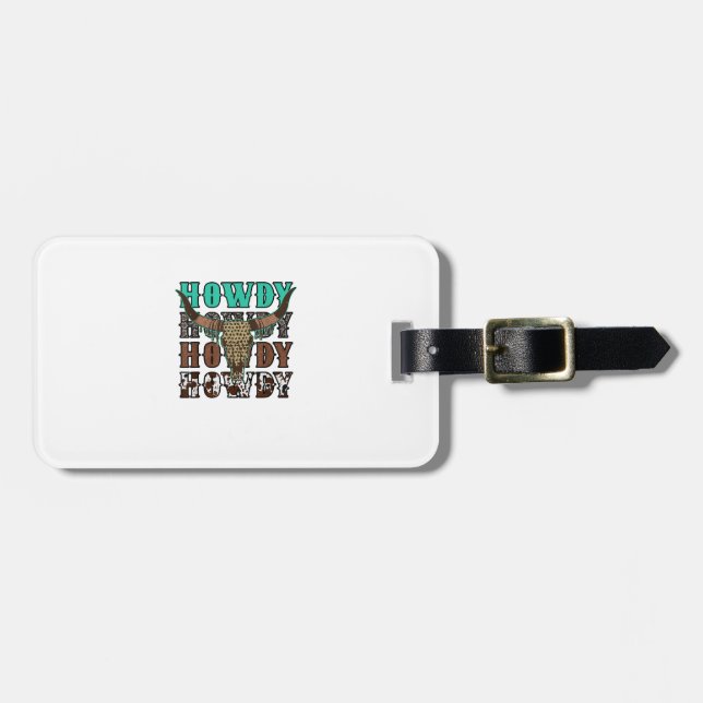 Cow Luggage Tag (Front Horizontal)