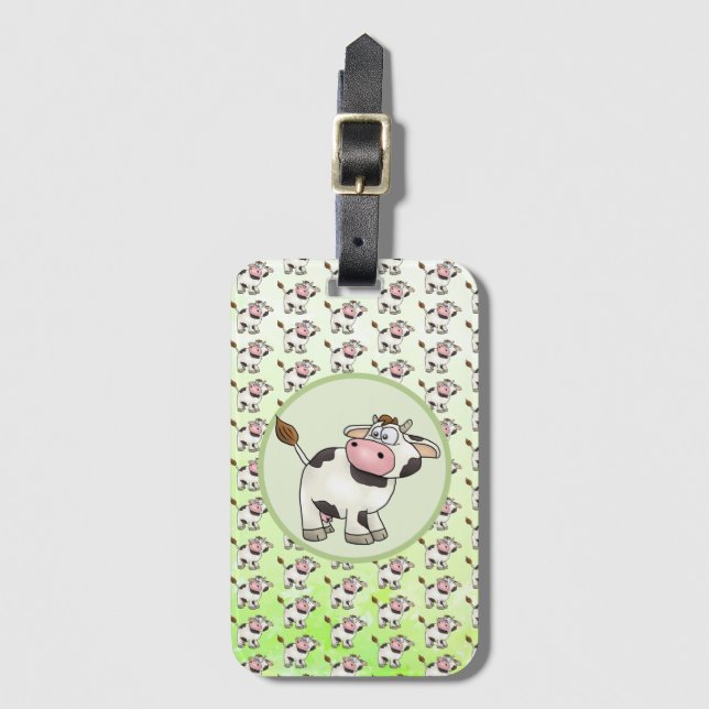 cow luggage tag (Front Vertical)