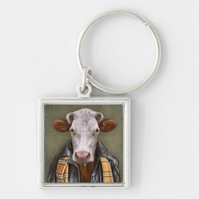 Cow Man Keychain (Front)