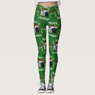 Cow Merry Christmas Leggings
