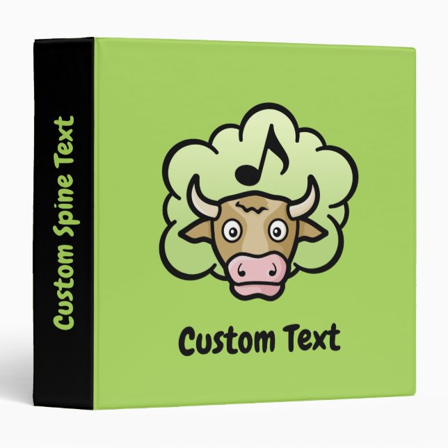Cow Methane Cartoon Binder (Front/Spine)