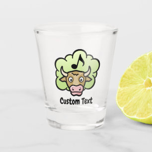 Cow Methane Cartoon Shot Glass