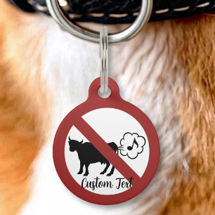 Cow Methane Icon Pet ID Tag