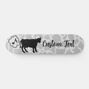Cow Methane Icon Skateboard Deck