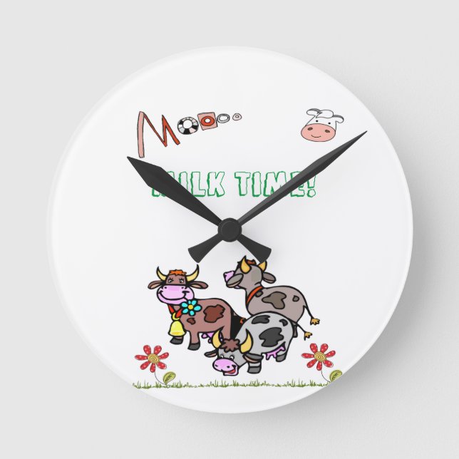 Cow Milk Time Clock (Front)