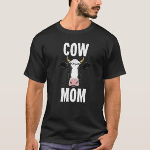 Cow Mom Dairy Farmer Farm Animal T-Shirt