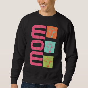 Cow Mom Mother's Day Cow Wife Farm Animal Farmer Sweatshirt