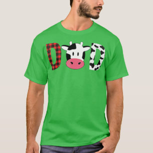 Cow Mom or Dad Birthday Farm Birthday Party  T-Shirt