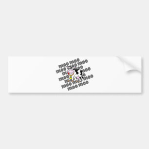 Cow Moo Bumper Sticker