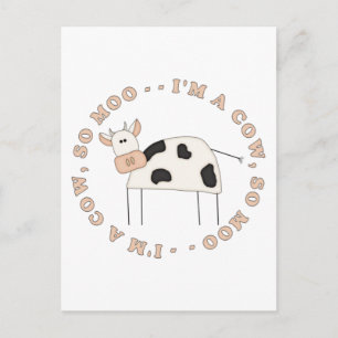 Cow Moo Postcard
