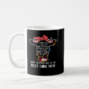 Cow Mooey Thanks For Loving Me Happy Mothers Day T Coffee Mug
