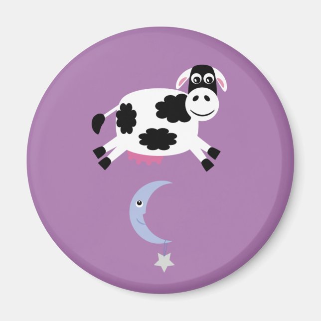 Cow & moon magnet (Front)