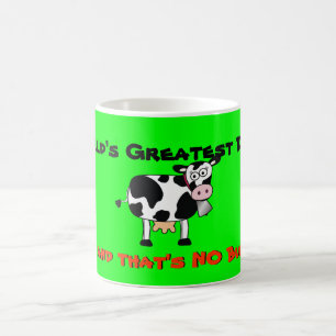 Cow-Mug World Greatest Dad NO BULL white wash Coffee Mug