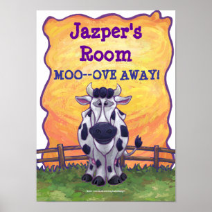 Cow My Room Poster