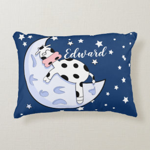 Cow Over the Moon   Accent Pillow