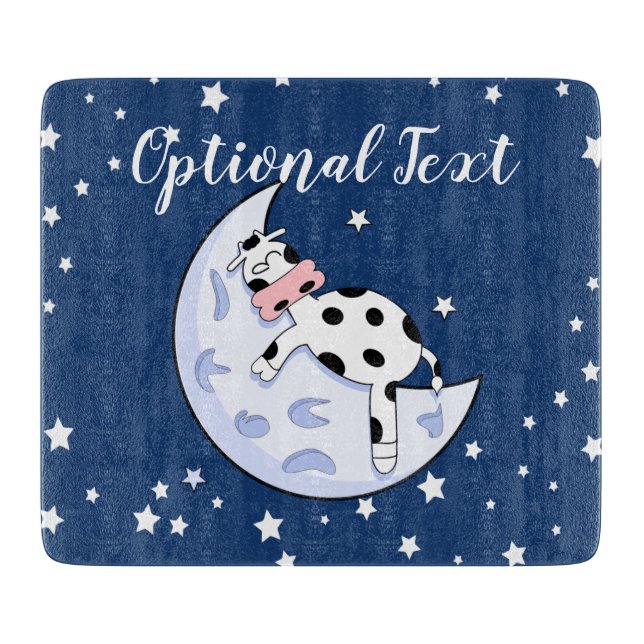 Cow Over the Moon   Cutting Board (Front)