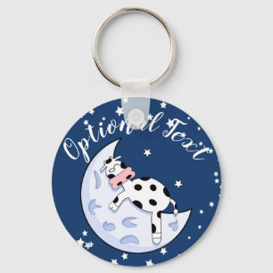 Cow Over the Moon Keychain