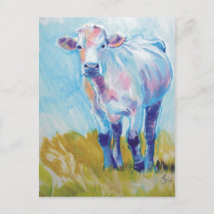 Cow Painting Postcard