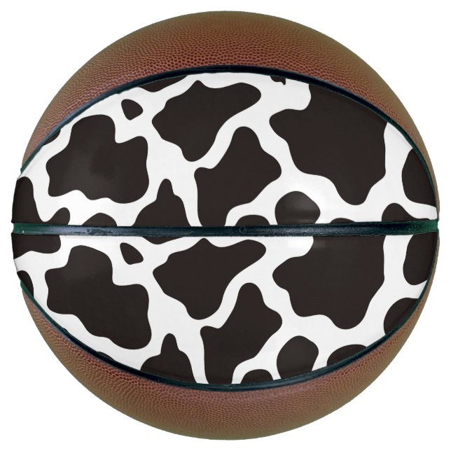 Cow pattern background basketball (Front)