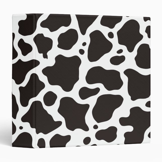 Cow pattern background binder (Front/Spine)