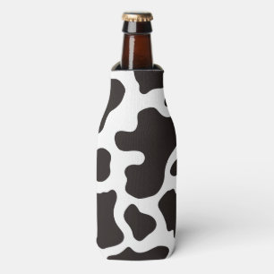 Cow pattern background bottle cooler