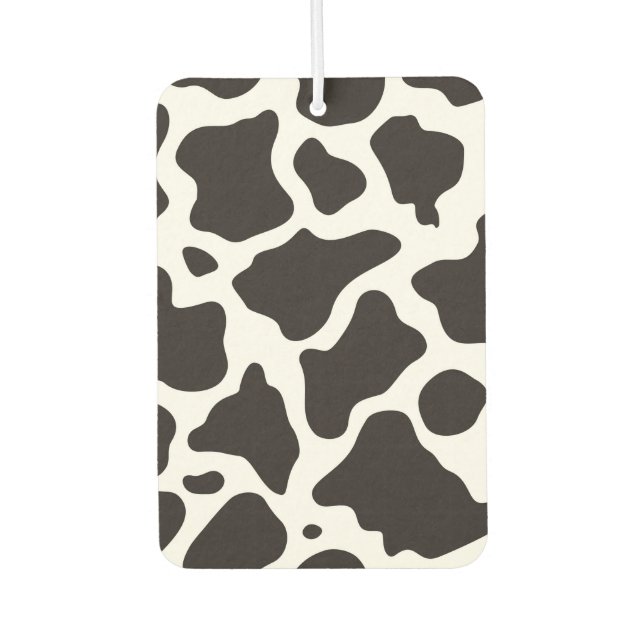 Cow pattern background car air freshener (Front)