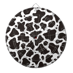 Cow pattern background dartboard