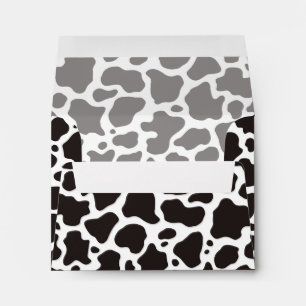 Cow pattern background envelopes